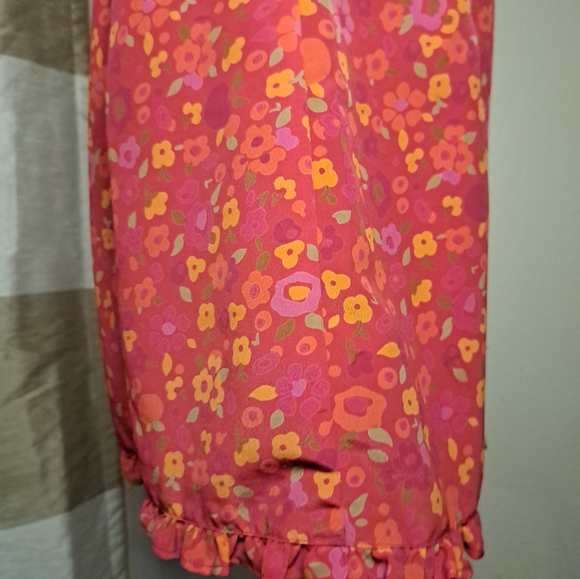 Express Pink Floral Dress Size 8 Spaghetti Summer Sundress Straps EUC Vacation - Picture 13 of 13
